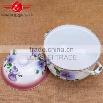 Longfei OEM 5pcs Turkey Enamel Casserole / Enamel Cookware Set Kitchen photo-4