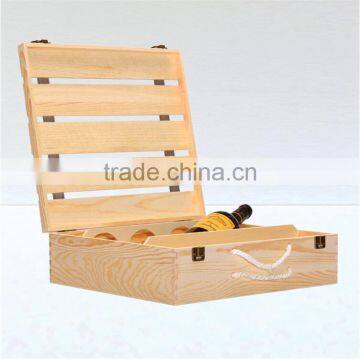 2016 Customized Handmade 4 Bottle Wooden Wine Gift Box photo-6