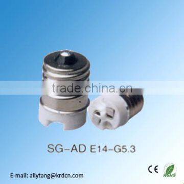 E14-G5.3 porcelain lampholder adaptor