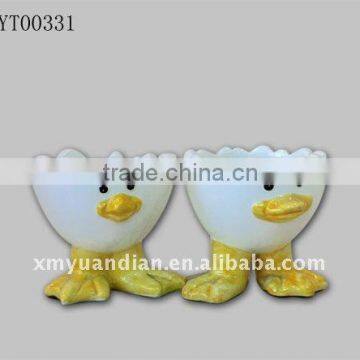 chick and duck shape egg poacher cup set