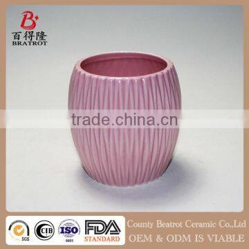 3 PCS Pink Ceramic Bathroom Accessory Set photo-3