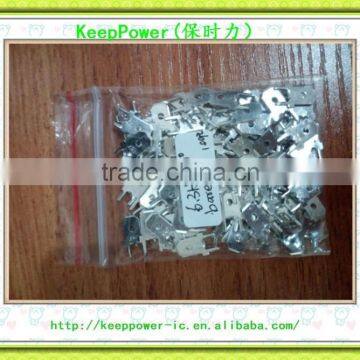 Connector 250 Inserts 6.3 Inserts PCB Solder Terminals With Anti-down Positioning 45 Degrees / 90 Degrees 0.8mm Copper Tin photo-3