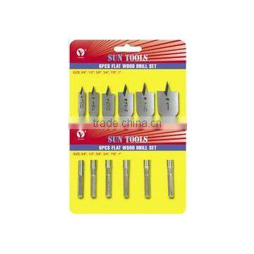 6pcs Flat Wood Bits Set