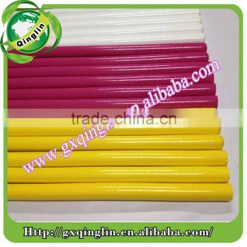 Painted Wooden Poles With Long Plastic Cap and Greece Thread Pine Wood photo-2