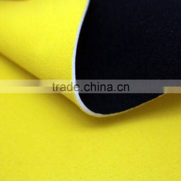 2mm Black Neoprene Fabric, Lovely Yellow stretch fabric neoprene, Diving suit neoprene with nylon/polyester fabric