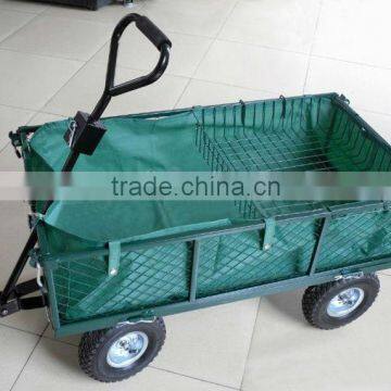 4 wheel TC1840A Cheap Mesh Garden Cart Supplier