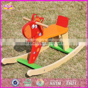 2017 New Design Cool Motorcycle Shape Wooden Baby Rocker Toy W16D110 photo-3
