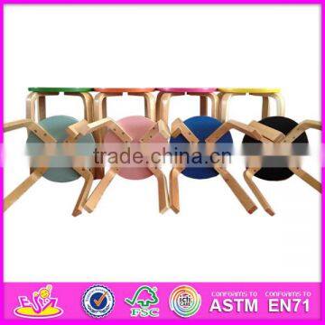 Colorful Wooden Kids Chair Toy,high Quality and Best Seller Wooden Stool Chair,wooden Toy Mini Chair for Children W08F032 photo-3
