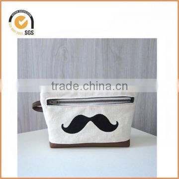 Mr Mustache Canvas Zipper Pouch By Chiqun Dongguan CQ-H01055