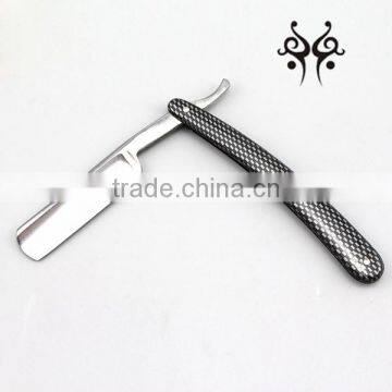 Stainless Steel folding straight barber razor with stainless steel blade