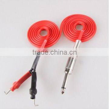 New Pro Red Long Clip Cord For Rotary Tattoo Gun Coil Machine Power Supply Kit