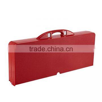 High Quality ABS Folding Table Set Portable Outdoor Camp Suitcase Picnic Table 4 Seats Blue photo-4