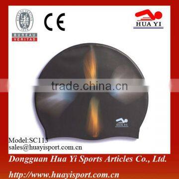 Non-allergic Rainbow Nude Custom Latex Baby Swimming Caps photo-3