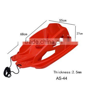 Latest Snow Luge Plastic Towable Kids Snow Sled With Backrest,toddler Pull Sled -30temp 24h Cold Resistance Test photo-6