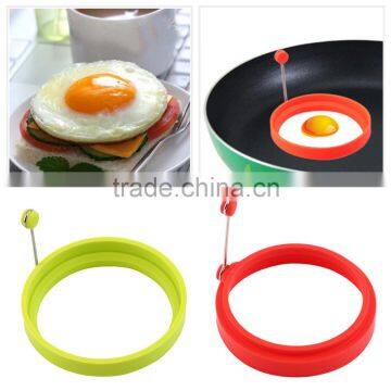 New Creative Round Shape Silicone Omelette Shaper Egg Fried Frying Pancake Cooking Mould Breakfast Essential photo-2