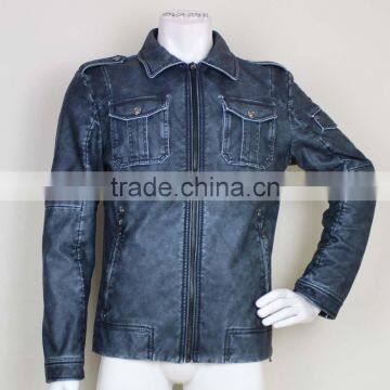 2017 Fashion Leather Field Jacket