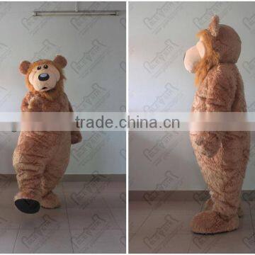 brown fluffy bear Mascot Costume