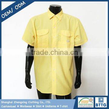 Man breathable UV protection summer short sleeve fishing shirt