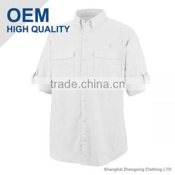 ZX OEM ODM Wholesale Fishing Shirtscasual ShirtWhite Long Sleeve Shirts