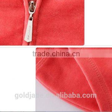 Wholesale Sportswear Casual Design Slim Women Yoga Sportswear With Velvet Fabric,running Wear Sets With Hood for Women Velvet photo-3