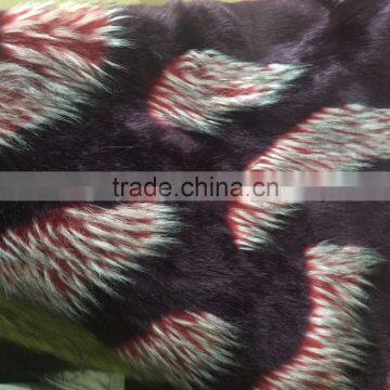 100% AC Multi-color Three-dimensional Jacquard Artificial Fur Fabric photo-5