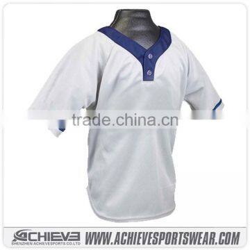 Blanks 3 Buttons Baseball Tee Shirts Wholesale