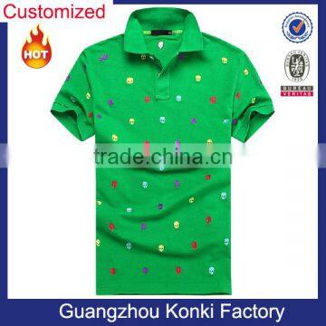 green color Embroidered apparel clothing wholesale 200 gsm polo t-shirt clothing