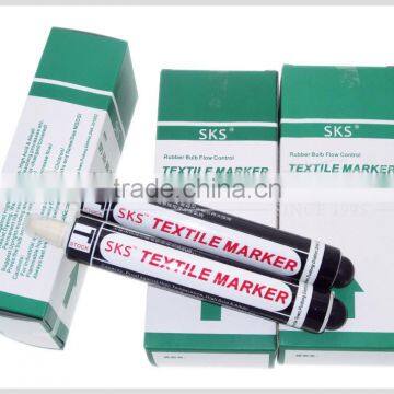 SKS Rubber buib permanent textile marker with larger capacity net weight 90g/pc STMS25-Y/B/R