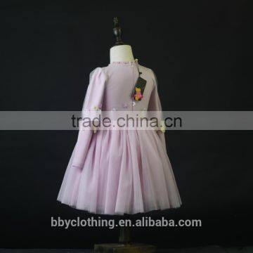 Kids Girls Boutique Dress 2017 Autumn Embroidered Princess Flower Dress for Weddings Baby Girl White Party Dress 4-8 Year photo-6