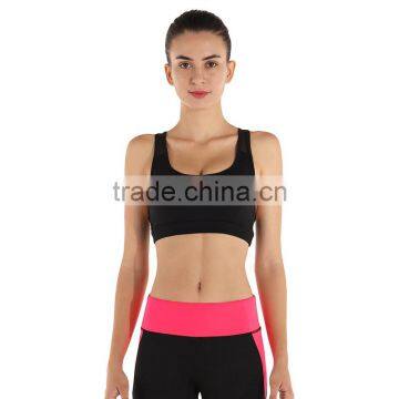 2017 Gym Sportswear 3 Color Custom Dri Fit Sport Clothes Comfortable Sexy Women Hole Sale Shock Absorber Bra photo-2