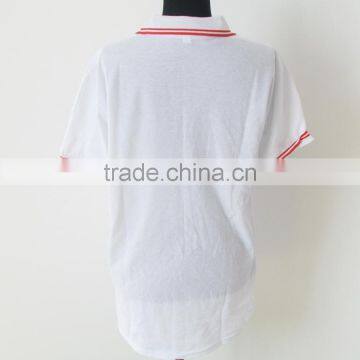 Threaded sleeve custom popular polo shirt