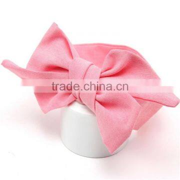 Wholesale softy cotton printing baby bowknot shaped headbands baby hairbands for baby birthday gifts