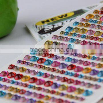 Various Color Acrylic Sticker,crystal Sticker,acrylic Stone Sticker photo-2