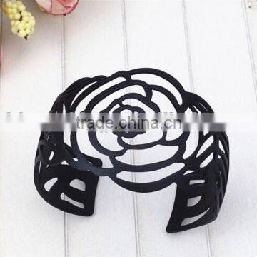 Preety Black Rose Hollow Jewelry Bangles for Girls photo-4