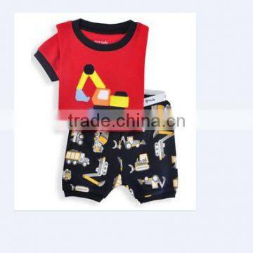 fashion new kids summer clothing baby boys rooter patter pajamas suits