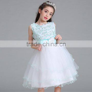 High Quality Fancy Kids Puffy Dress One Piece Girls Party Dresses#LL326 photo-4