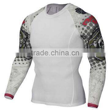 High Quality Fitness Mens Gym Sports Muscle Bodybuilding Skin Tight T-shirt photo-3