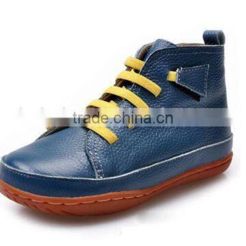 2017 Hot New Products Cow Leather Rubber Sole Baby Boots photo-3