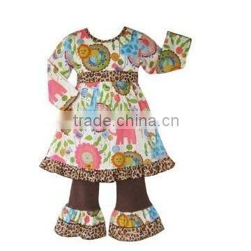 2015 Easter Kids China Supplier Wholesale directly sell Boutique infant outfit clothes girl Vintage ruffle remake outfits