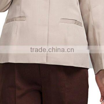 Custom Perfect Fit Fashiom Restaurant Housekeeping Uniform , Catering Staff Uniforms Wholesale photo-3