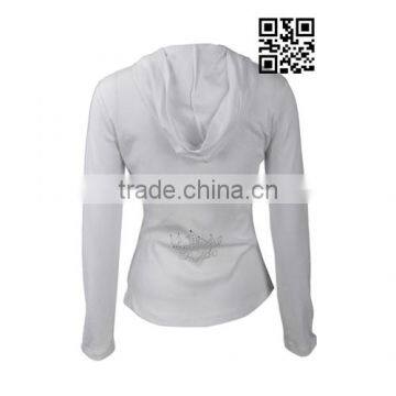 Wrinkle Free CVC Fabric Bulk Plain Wholesale Slim Fit Custom Hoodies photo-2