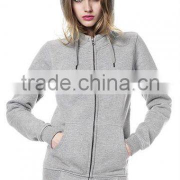 WOMEN'S HIGH NECK ZIP-UP HOODY