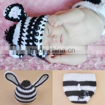 New Design Monster Animal Wool Handmade Photo Props Winter Crochet Baby Hat photo-4