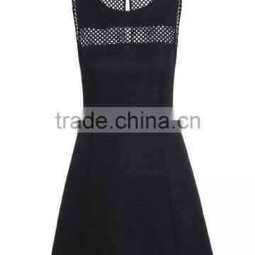 Black Cobwebbing Combined Dress photo-2