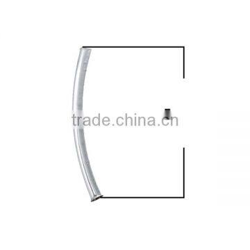 Copper Spacer Beads Curved Tube Silver Tone photo-2