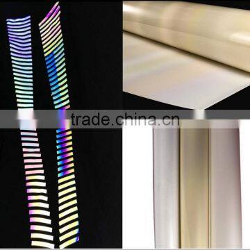 2016 Dongguan New Rainbow Multi-colored Reflective Vinyl Heat Transfer Film