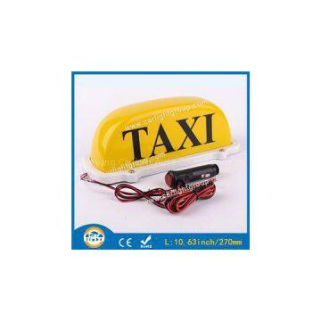 Yellow Taxi Top Sign