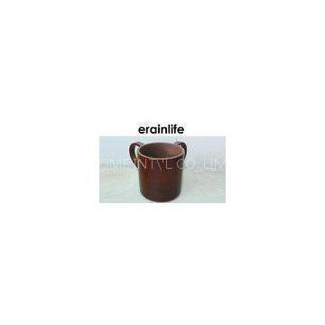 Wood Hand Washing Double Handled Cup Jewish Item For Israel Market