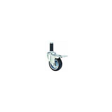 High Quality 5 Inch Expanding Adapter Stem Swivel Caster With TPR Wheel photo-2