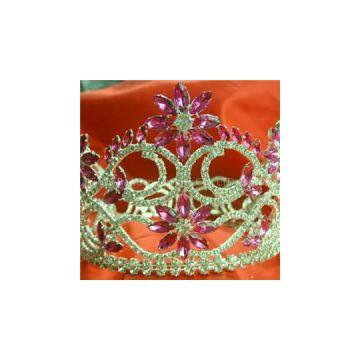 Charming Rhinestone Pageant Tiara And Crown